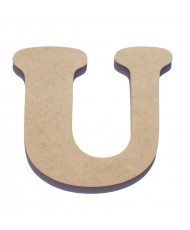 Letra de Madeira U