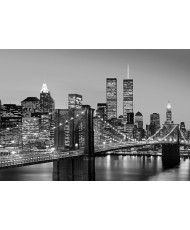 Painel decorativo MANHATTAN SKYLINE AT NIGHT