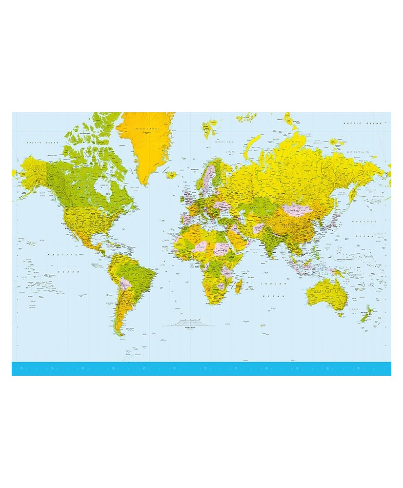 Painel MAP OF THE WORLD