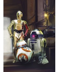 Painel decorativo Star Wars Three Droids