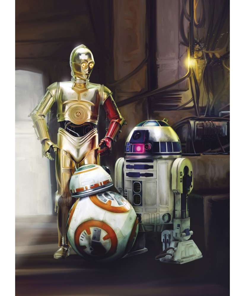 Painel decorativo Star Wars Three Droids