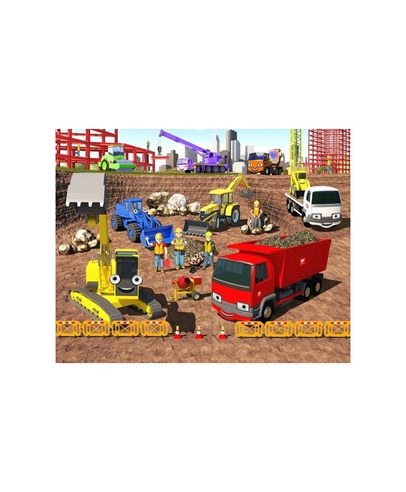 Painel Infantil CONSTRUCTION BUILDING SITE