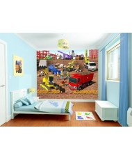 Painel Infantil CONSTRUCTION BUILDING SITE