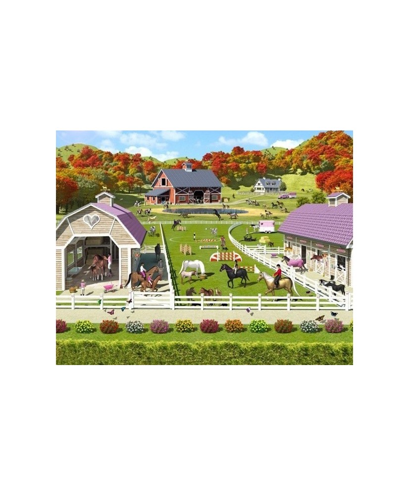 Painel Infantil HORSE AND PONY STABLES 