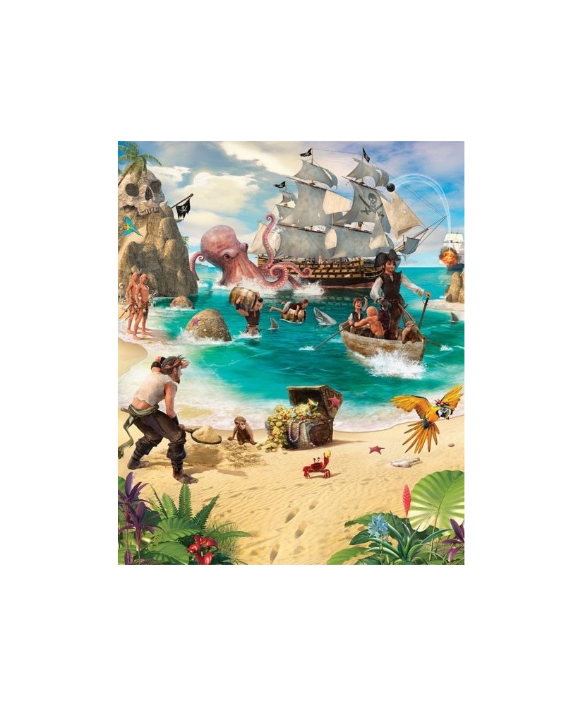 Painel Infantil PIRATE AND TREASURE