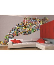 Painel decorativo collage volkswagen