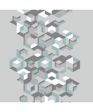 Papel Parede Hexagone