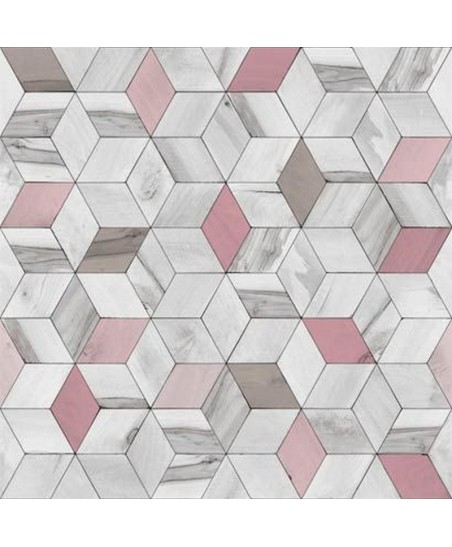 Papel Parede Hexagone