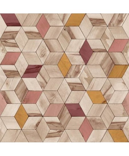 Papel Parede Hexagone