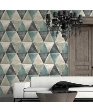 Papel Parede Hexagone