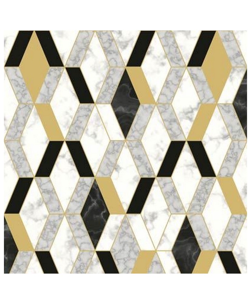 Papel Parede Hexagone