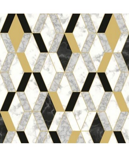 Papel Parede Hexagone