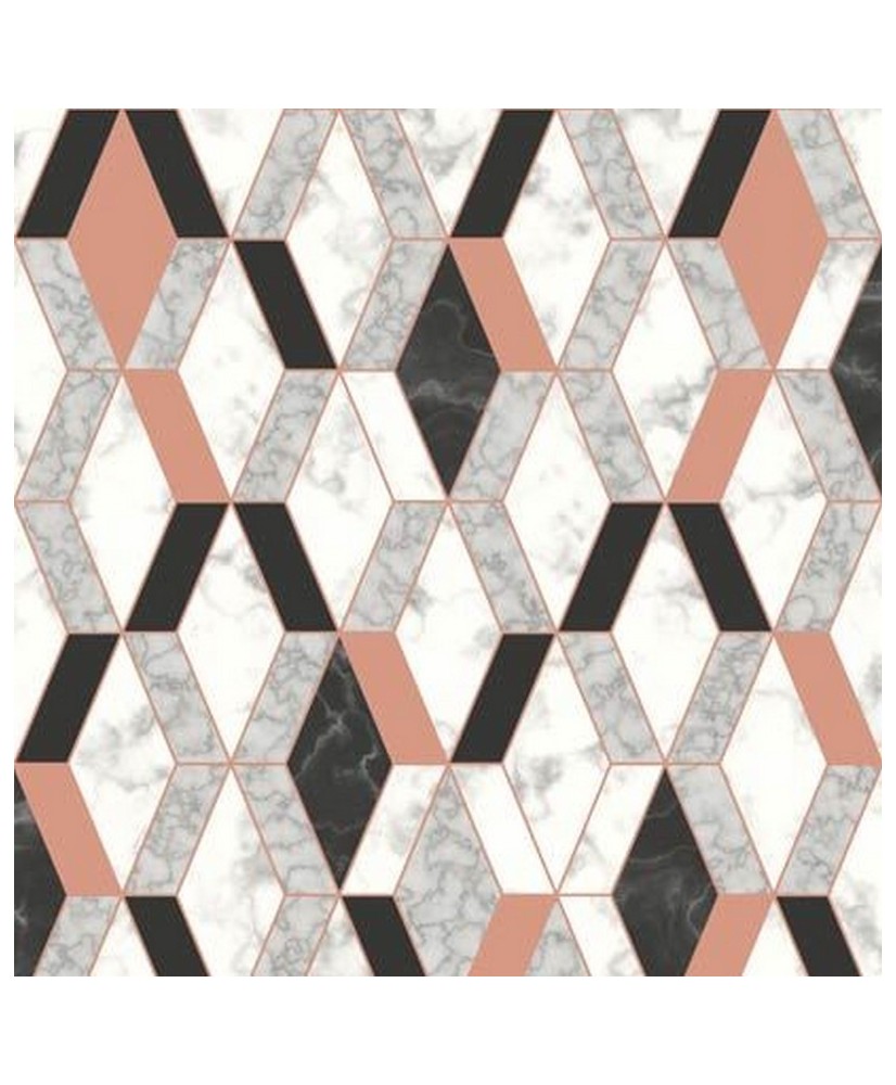 Papel Parede Hexagone