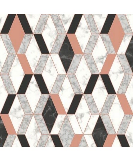 Papel Parede Hexagone