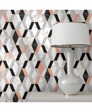 Papel Parede Hexagone