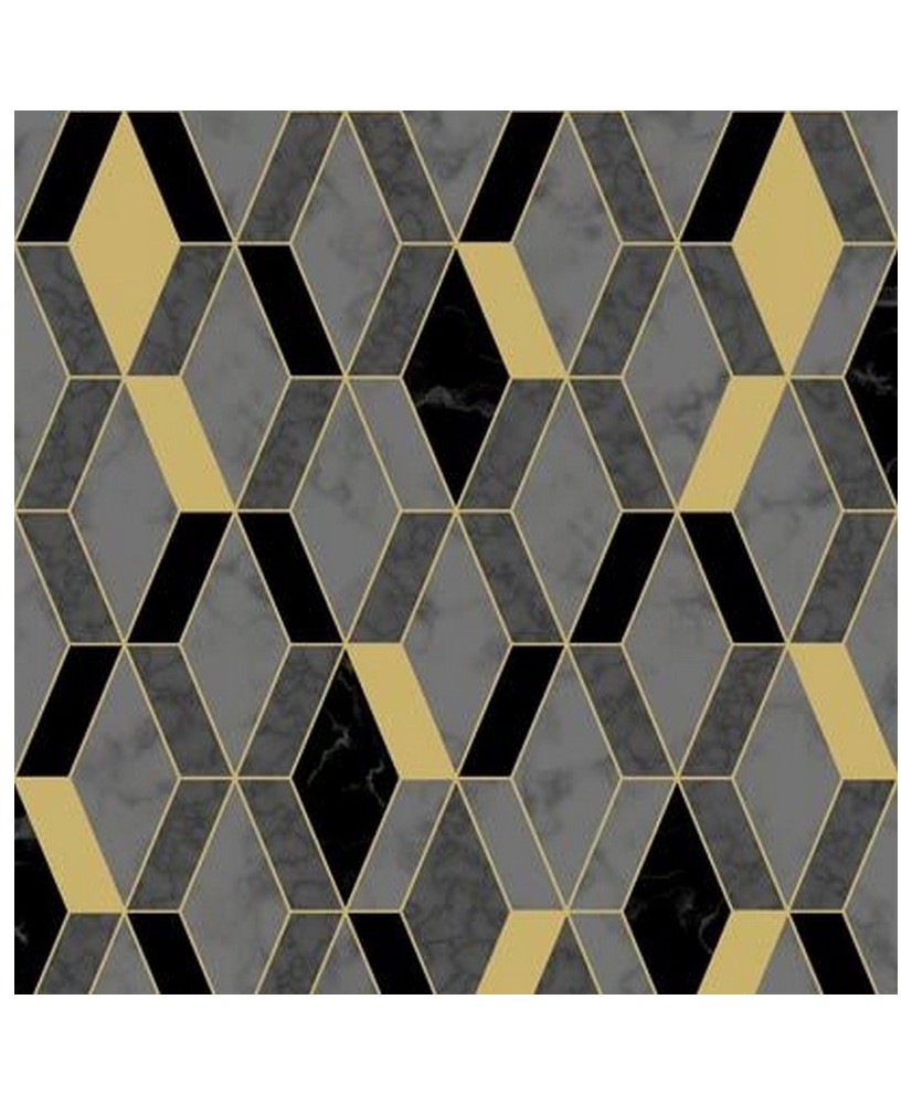 Papel Parede Hexagone