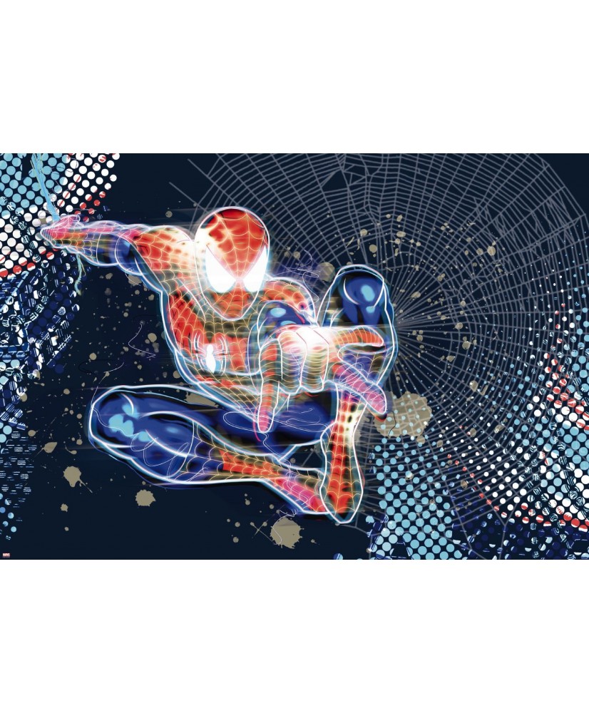 Painel decorativo Spiderman Neon