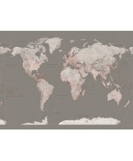 Painel decorativo SILVER MAP 001